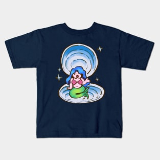 stardew singing mermaid seashell from the night market show Kids T-Shirt